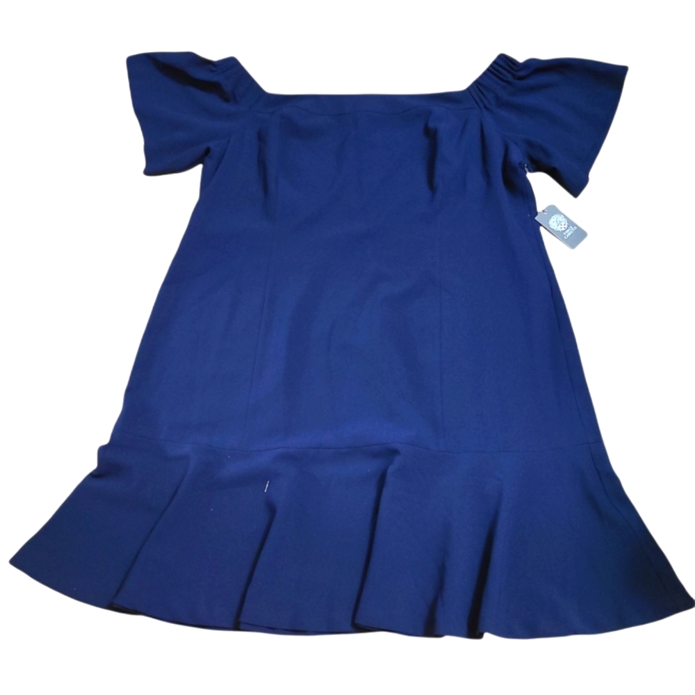 NWT VINCE CAMUTO OFF SHOUDER  SLEEVELESS DRESS WITH RUFFLES SIZE 24W